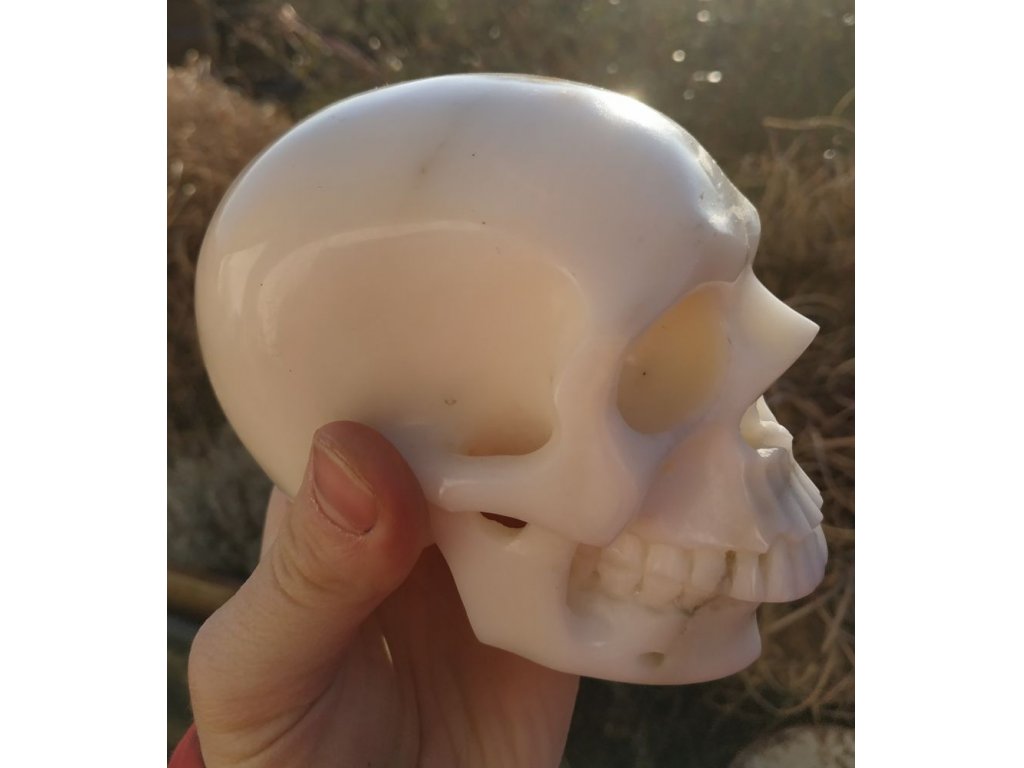 Skull White Jade big one 10cm