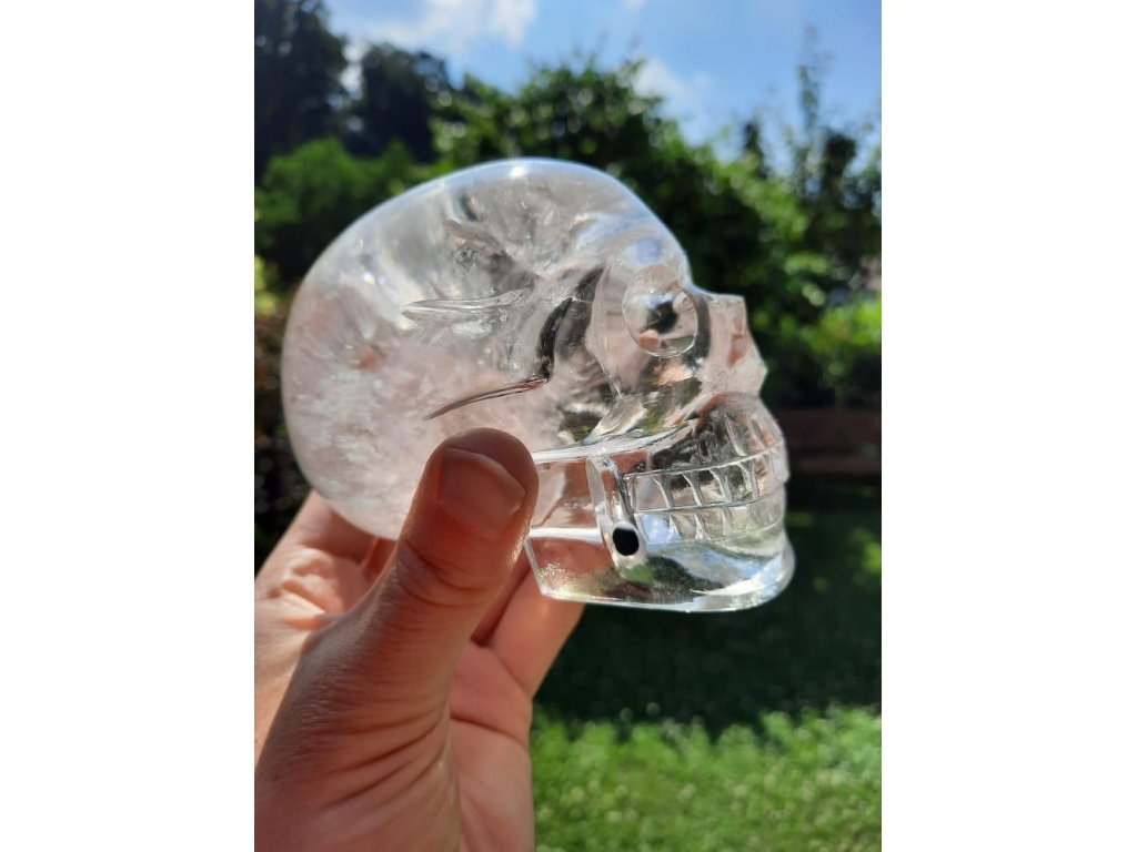 Crystal Skull  with Chloride inclusion extra 11cm Madagaskar