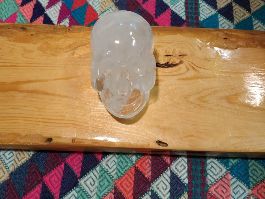 Lebka,Skull,Schädel Himalajski Křistál 6,5cm