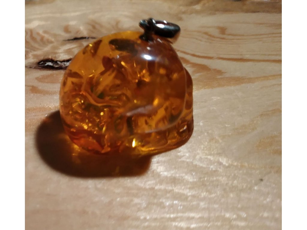 Silver pendant Amber rek.1,5cm