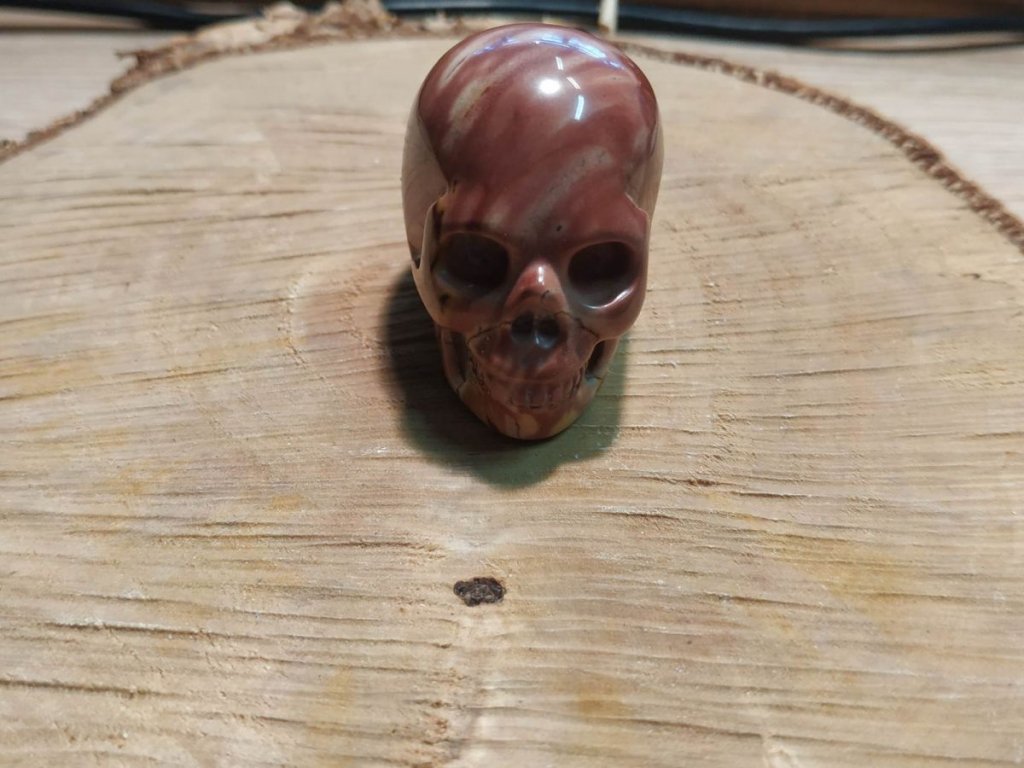 Skull Realistik Jasper Mookaite/Mook 3cm