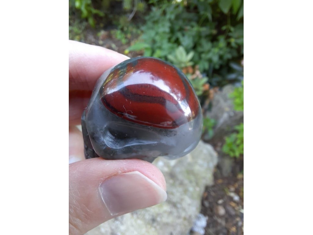 Special one new found stone Humminbird Agate with Red Jasper and Pyrite Skull inclusion.RARE
