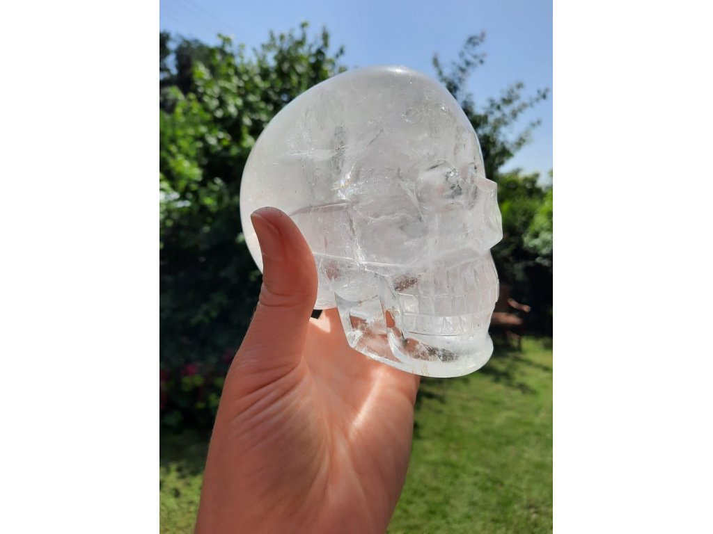 Lebka/Skull /Schädel Křistál/Crystal 10cm