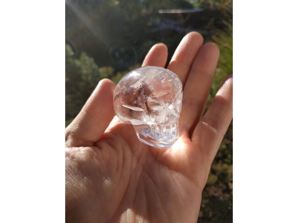 Lebka/Skull/Schädel Křistál/Crystal /Berg Kristal 5.5cm K6