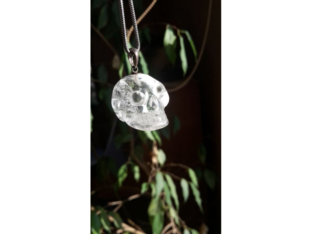 Skull Crystal silver pendant 2-2,5cm