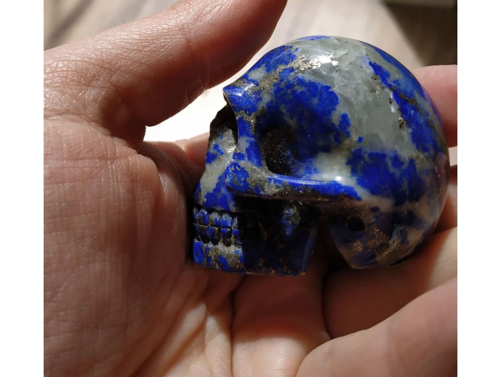 Lebka ,Skull,Schädel Lapis Lazuli Extra 4cm