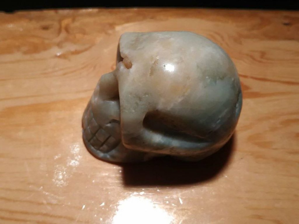 Lebka Modry opal Peru 5cm vzácny