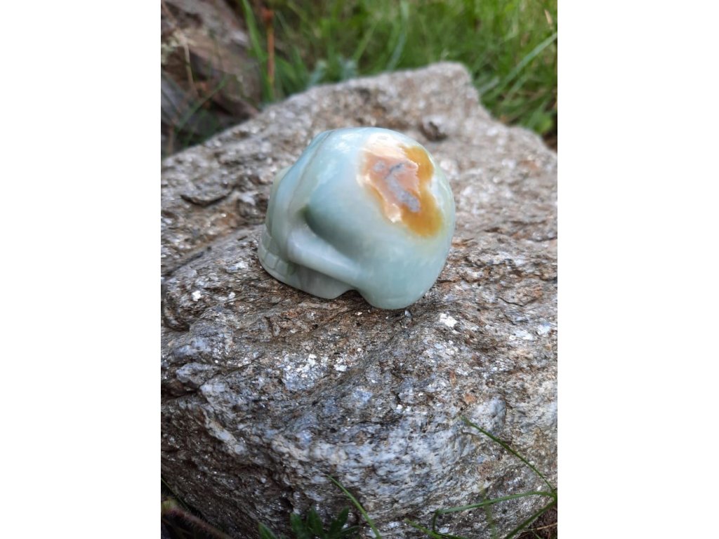 Schädel blaues opal kleiner 3,5cm