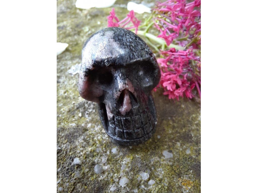 Lebka/Skull/Schädel Rhodonite 3,5cm