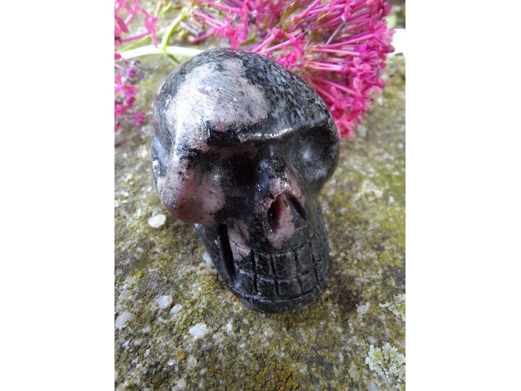Lebka/Skull/Schädel Rhodonite 3,5cm