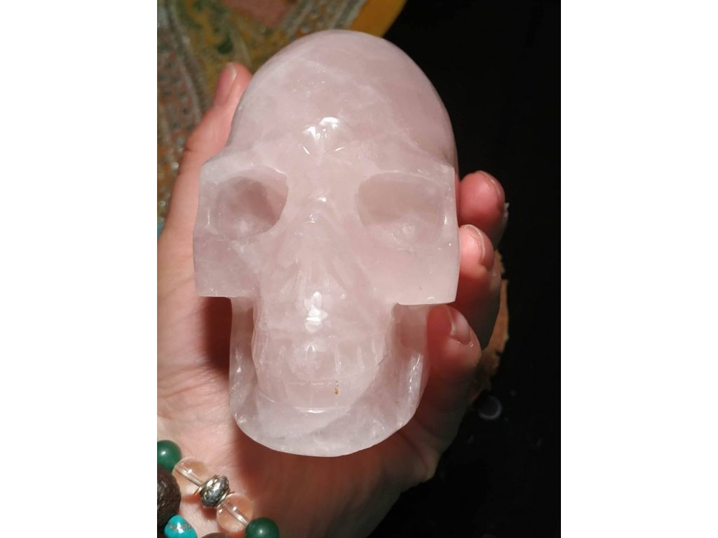 Skull Rosequartz 9cm