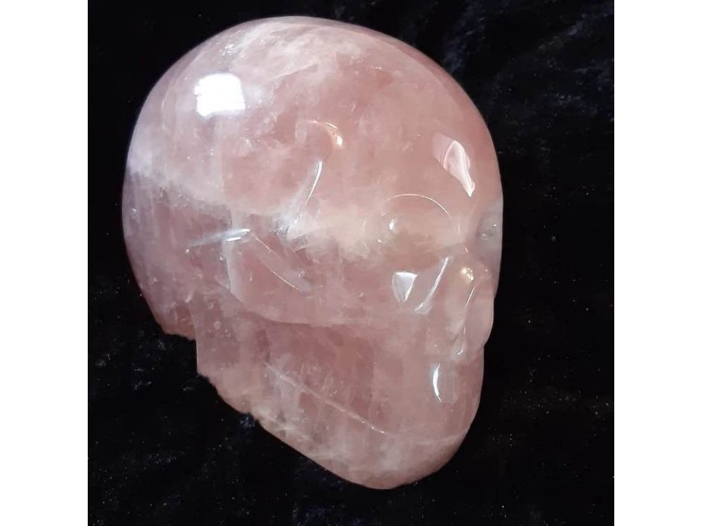 Skull Rosequartz big one 18cm EXTRA GEMMY