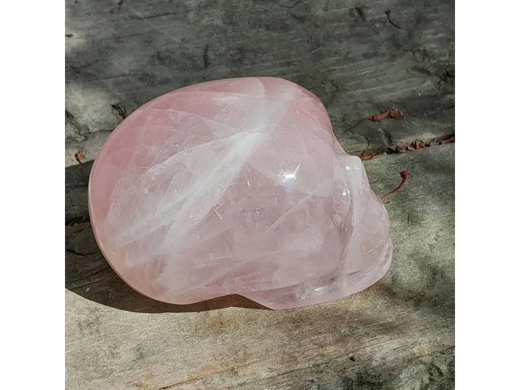 Rose quartz Skull 8cm