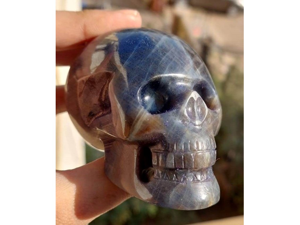 Skull Saphire 6cm rare