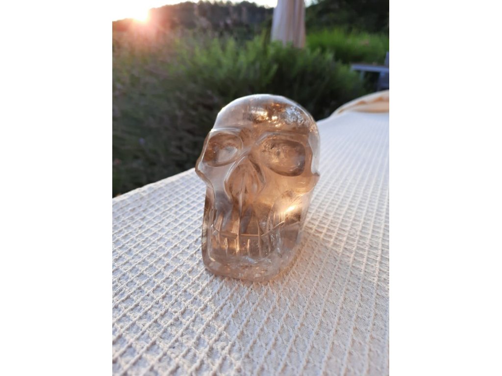 Skull Smokey quartz Brazilian 10cm