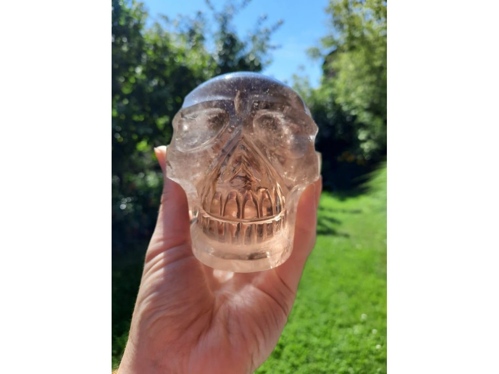 Skull Smokey quartz Brazilian 12cm