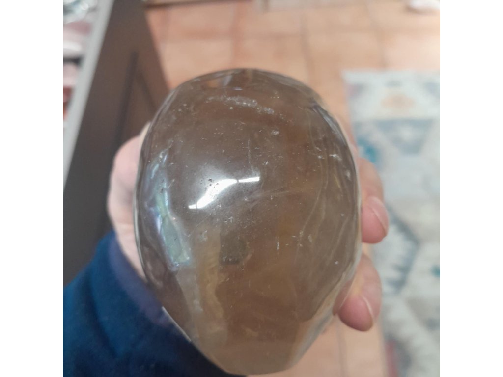 Lebka Zahněda křistál 10cm