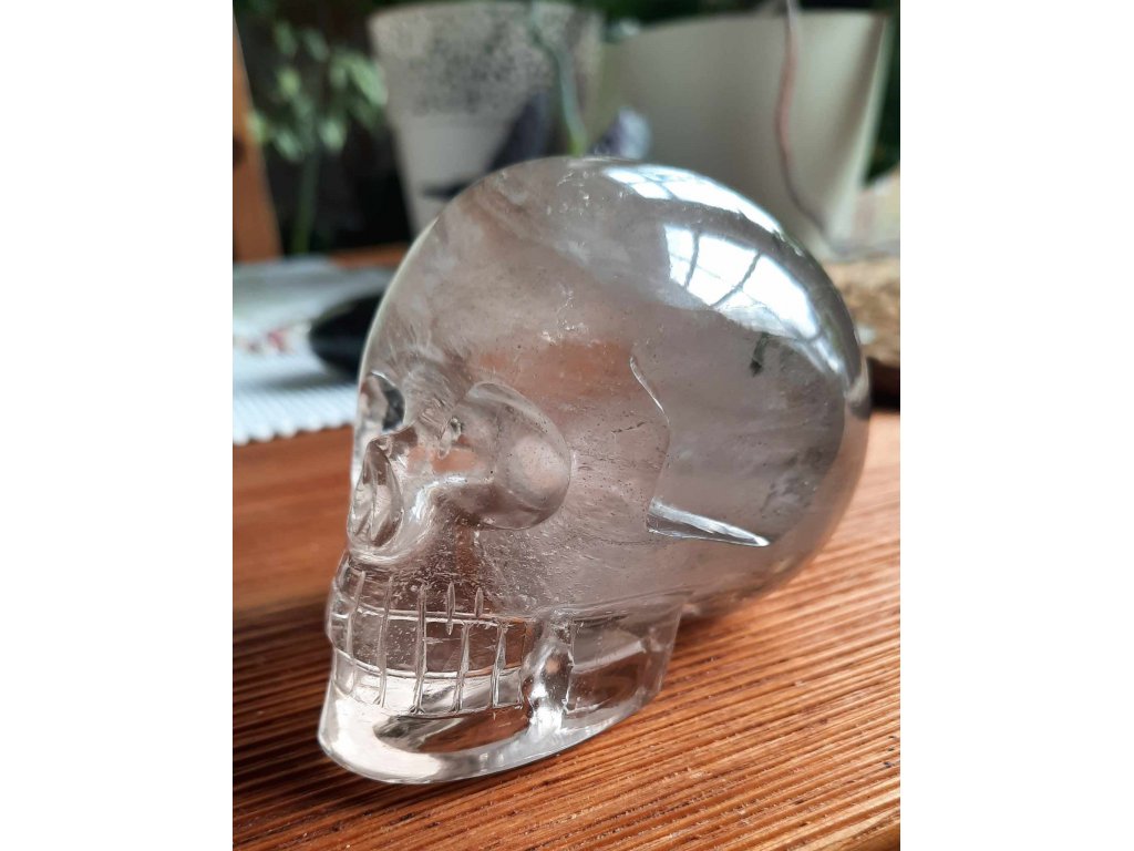 Skull Smokey quartz 6cm 
