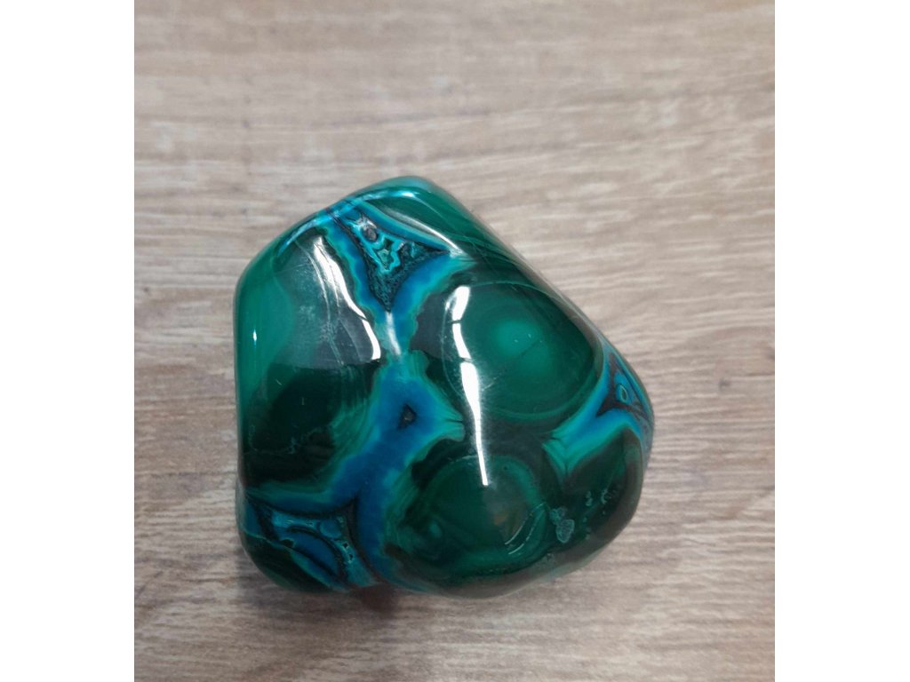 Malacholla/ Crysokol mit Malachite 4cm