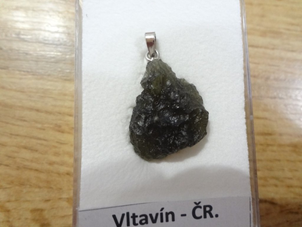 Moldavite/Vltavín silver Pendant 2,5-3cm