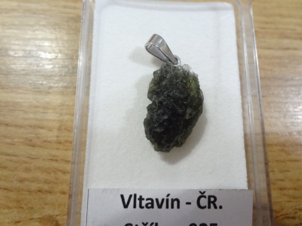 Moldavite/Vltavín silver Pendant 2,5-3cm