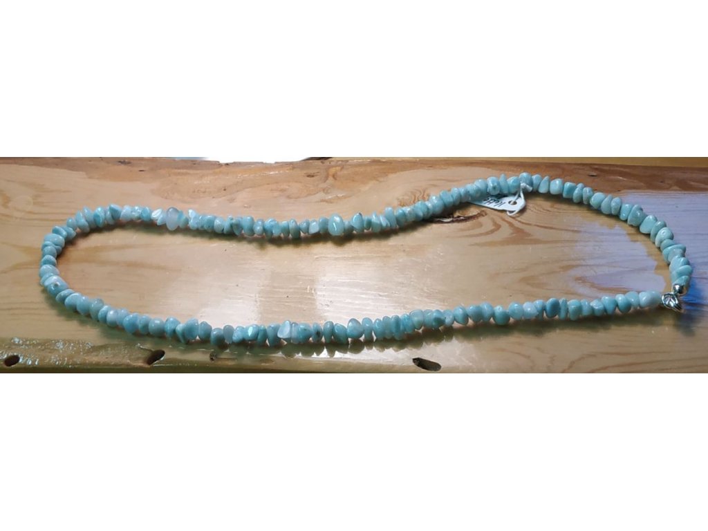Náhrdelník /Necklace Llarimar sekani/chip stone/splittierte stein-45cm
