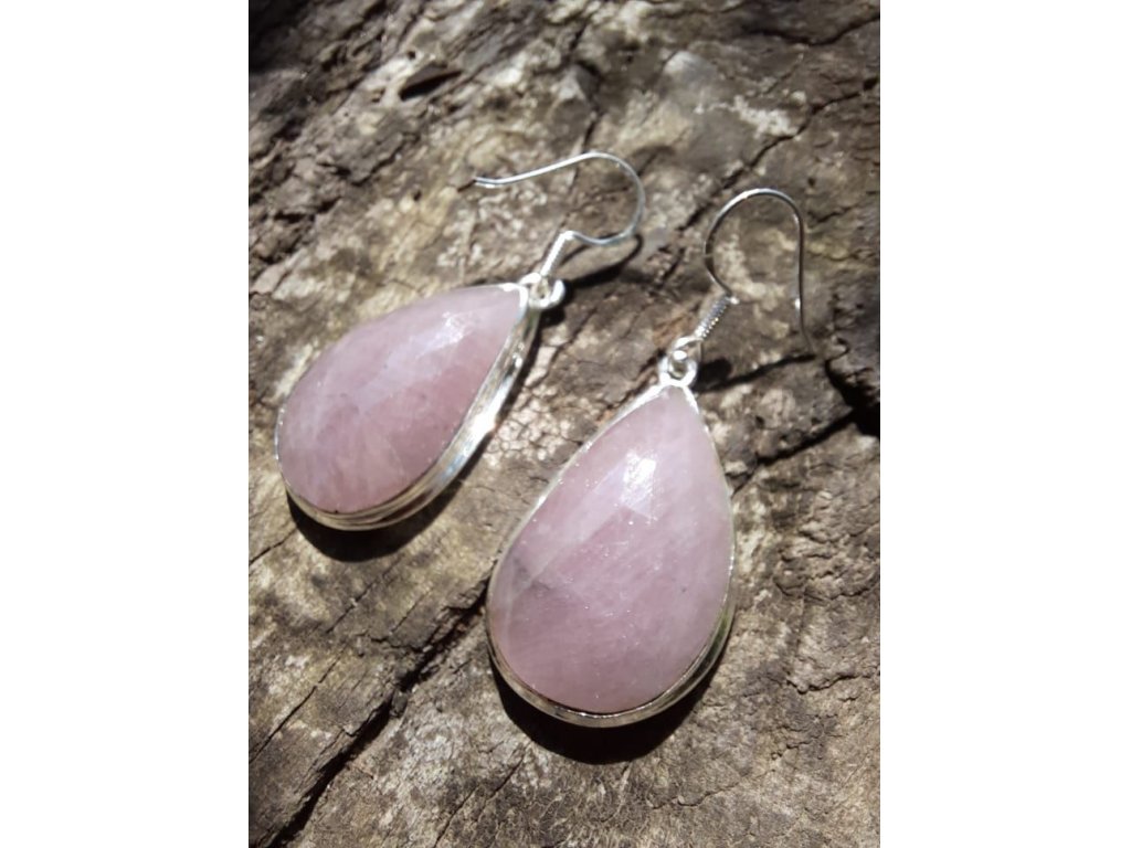 Earrings Pink Sapphire /Ruby 4cm