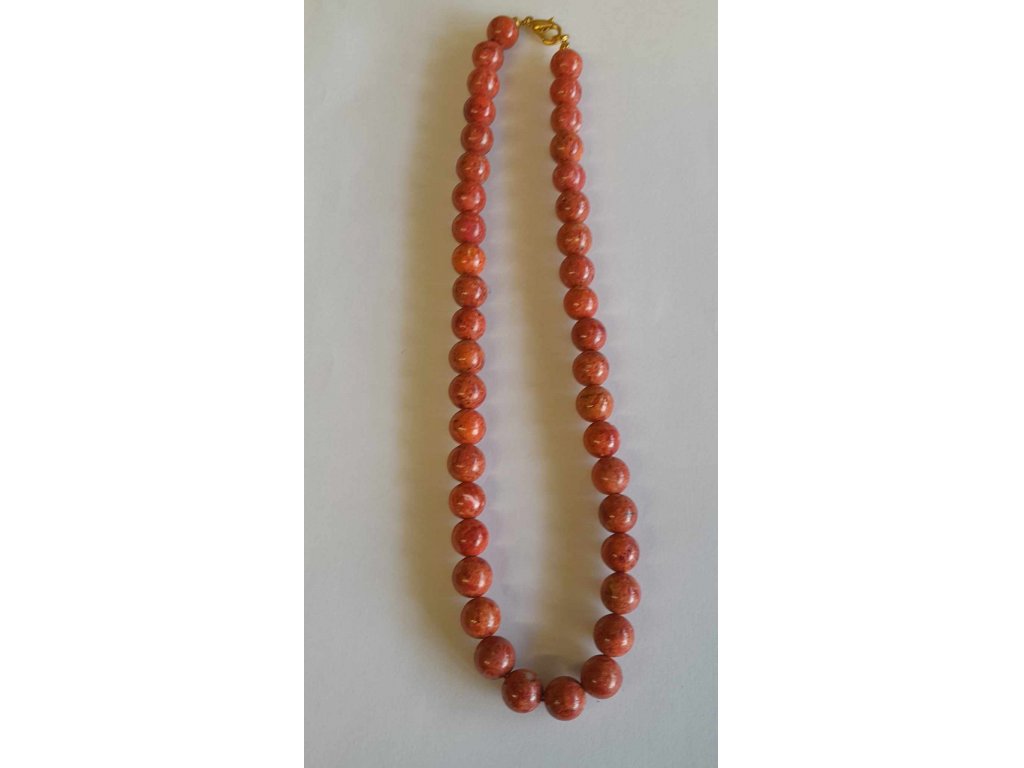  Red Corall Necklace 10mm 