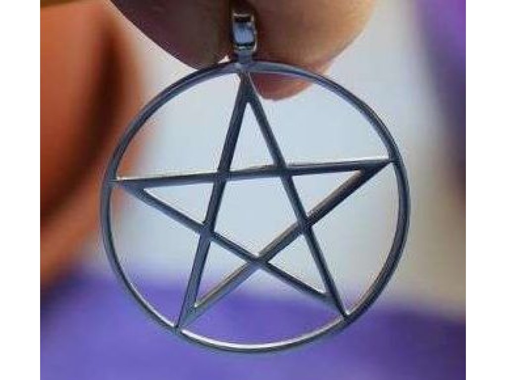 Pentagram zin Anhänger 5cm