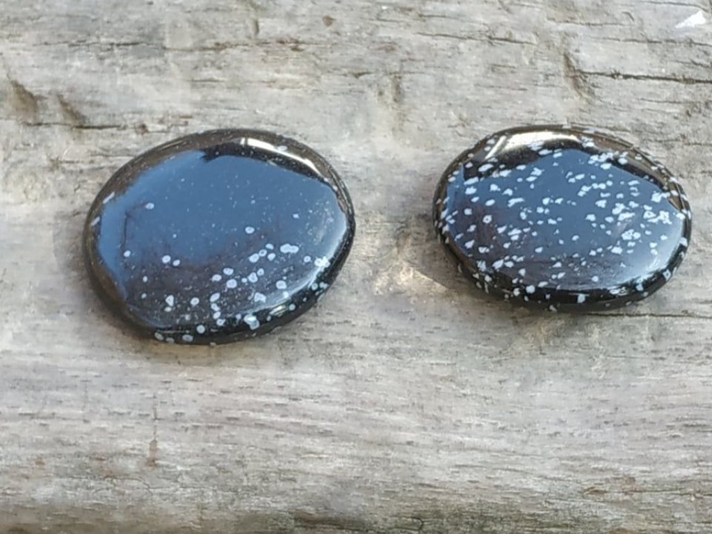 Plochy Obsidian Sněžny/Vločky/Snowflakes/Schneeflocke 3-4cm