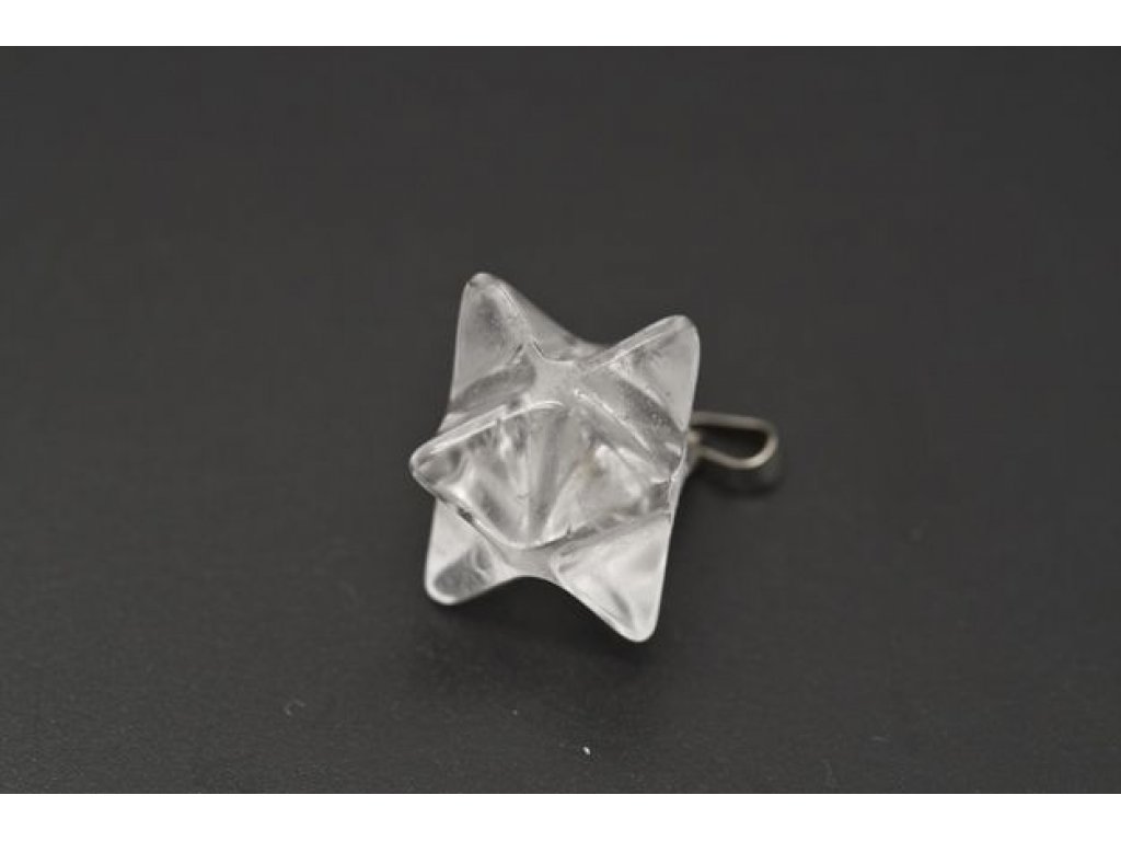 Pendant crystal Merkaba -Star 2cm