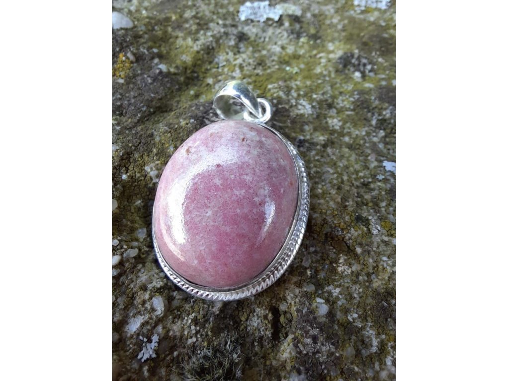 Pendant Silber Rodhochrosite 4cm