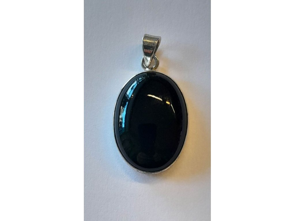 Anhänger Silber regebogen Obsidian 3cm
