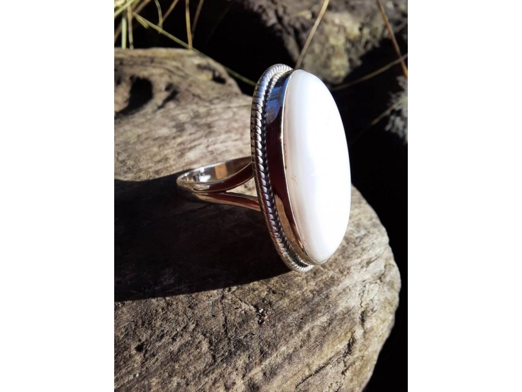 Silber Ring Opal 2,5cm