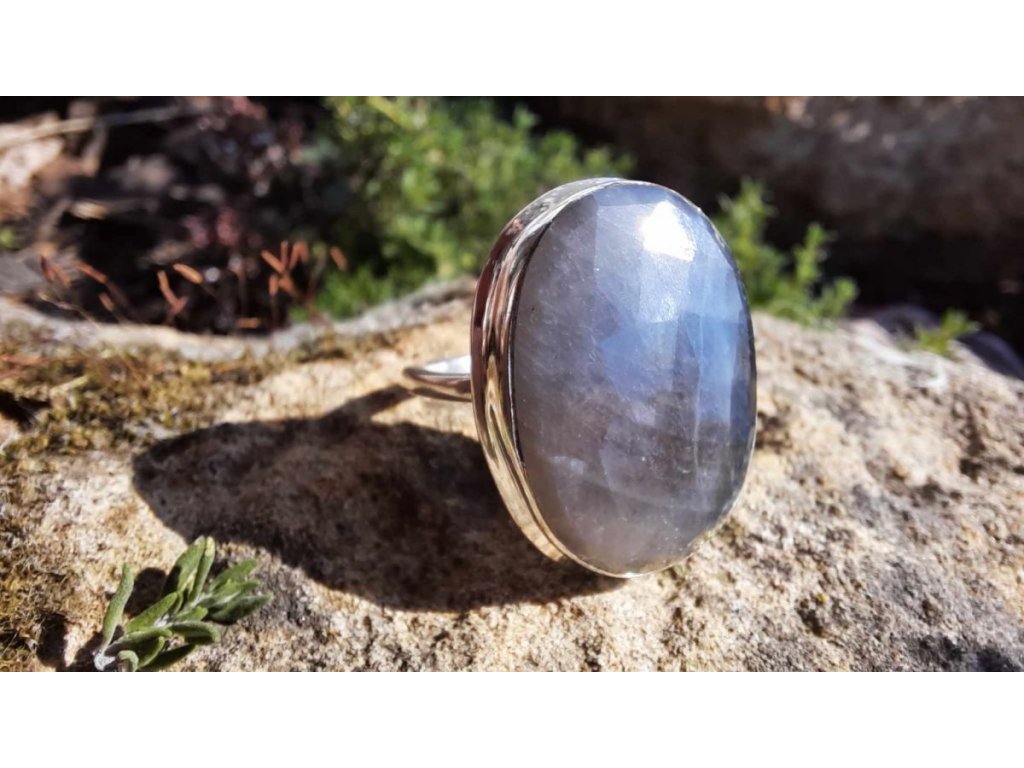 Silver/Ring Sapphire 2,5cm