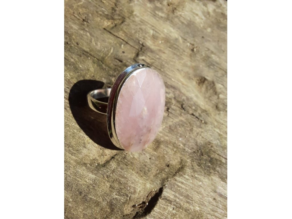 Silber Ring Rosa Saphire 2,5cm