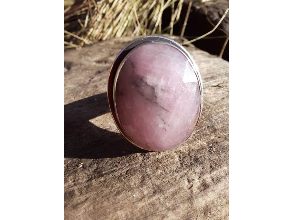 Silber Ring Pink Rubin 2,5cm