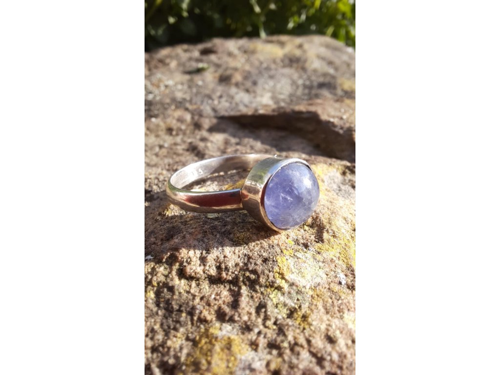 Prsten střibro Tanzanite 2cm