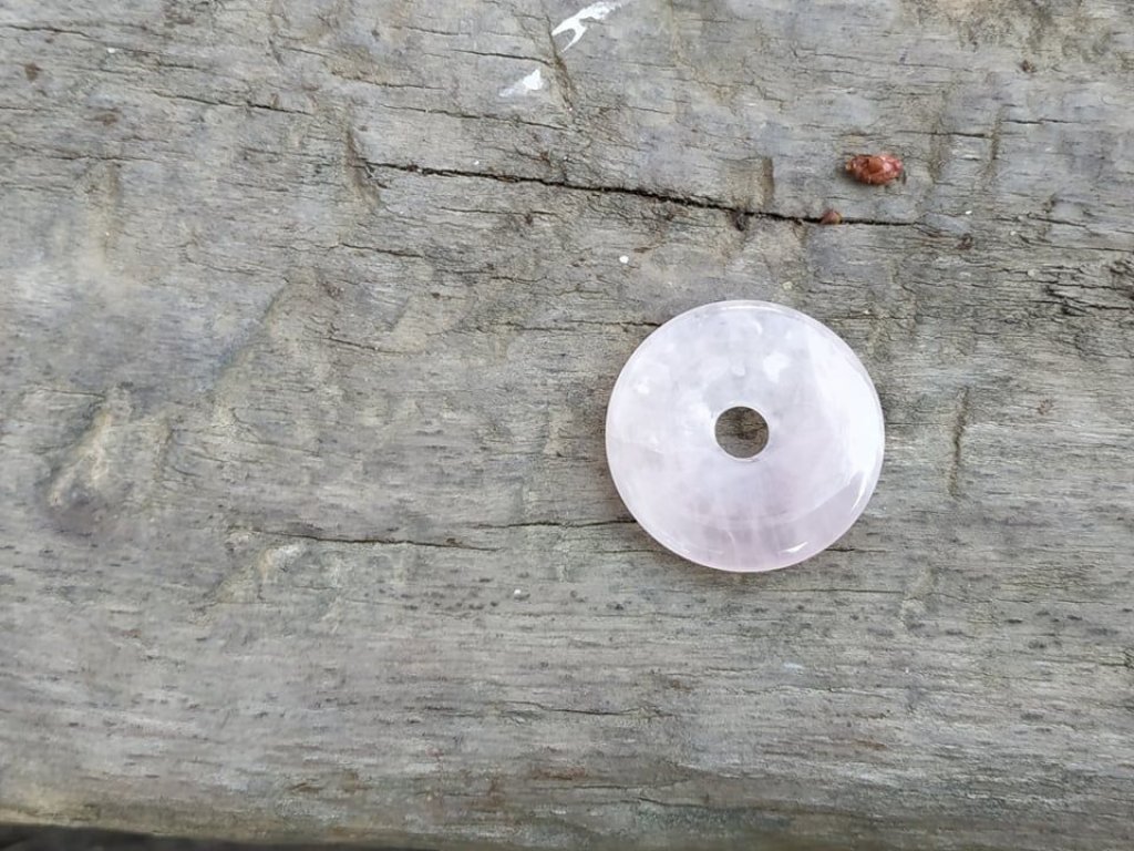 Rosequartz Donut 30 mm