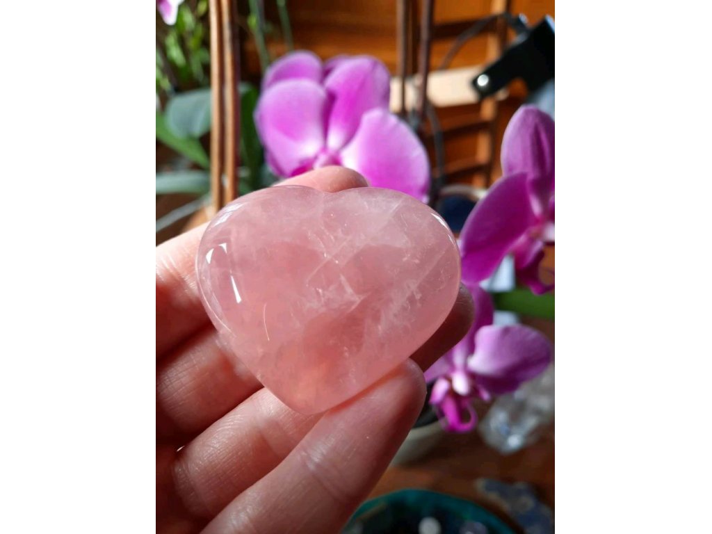 Rosequarzt heart gemmy extra 5,5cm