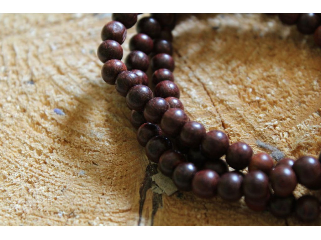 Rosewood Malla Rosary Beads 6 mm