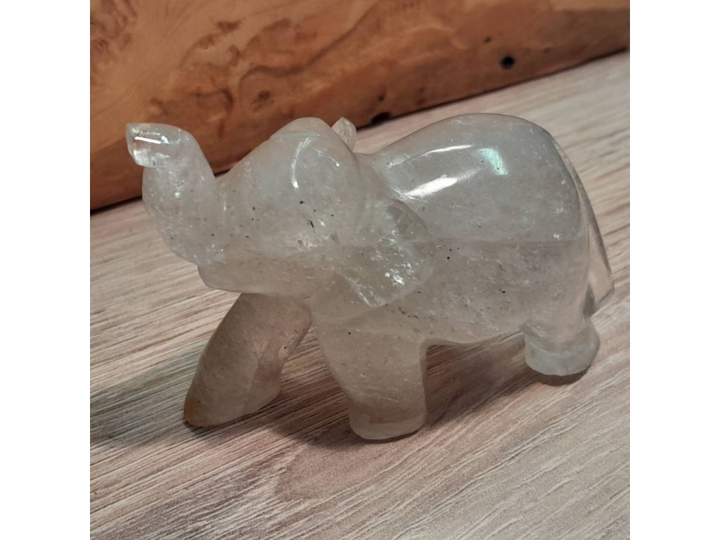 Bergkristall Elephant  8cm
