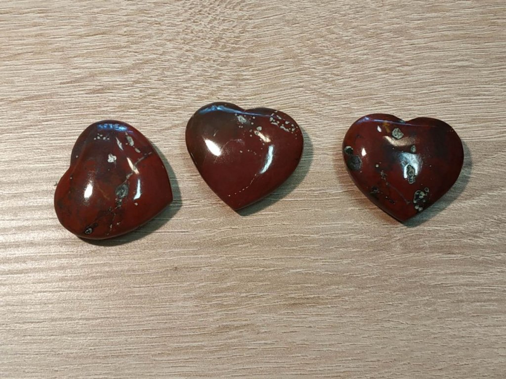 Srdce/heart/herz jaspis 2 cm