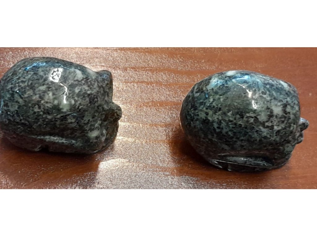 Skull Preseli Blue stone*Dolerite stone*Stonehenge*Baby 2,5cm