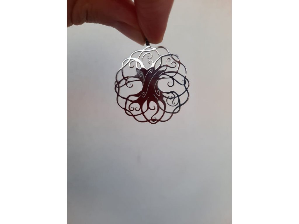 Pendant Tree of Life, Yggdrasil,Silver colour,smaller one 34mm