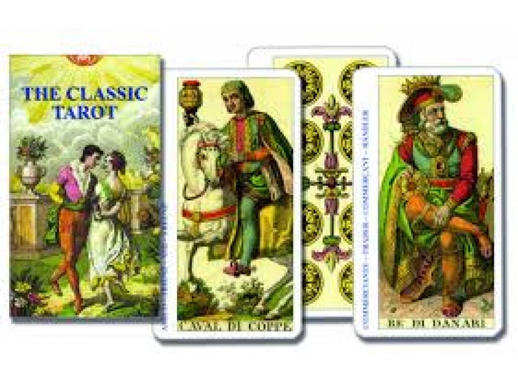 The Classic Tarot,Lo Scarabeo,Rider Waite,Language :Italian,English,German,Spanisch,Czech booklet,78 cards,