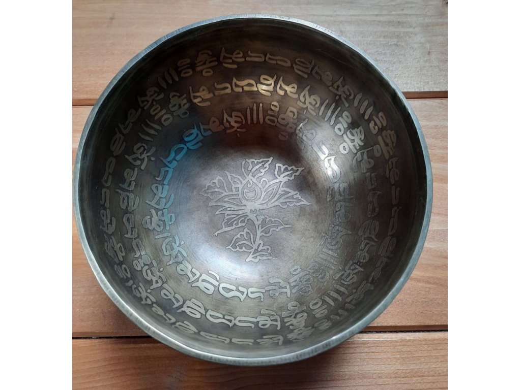 Tibetsky Misa/Singing Bowl/Klangschalen Mantra s Lotus 14cm