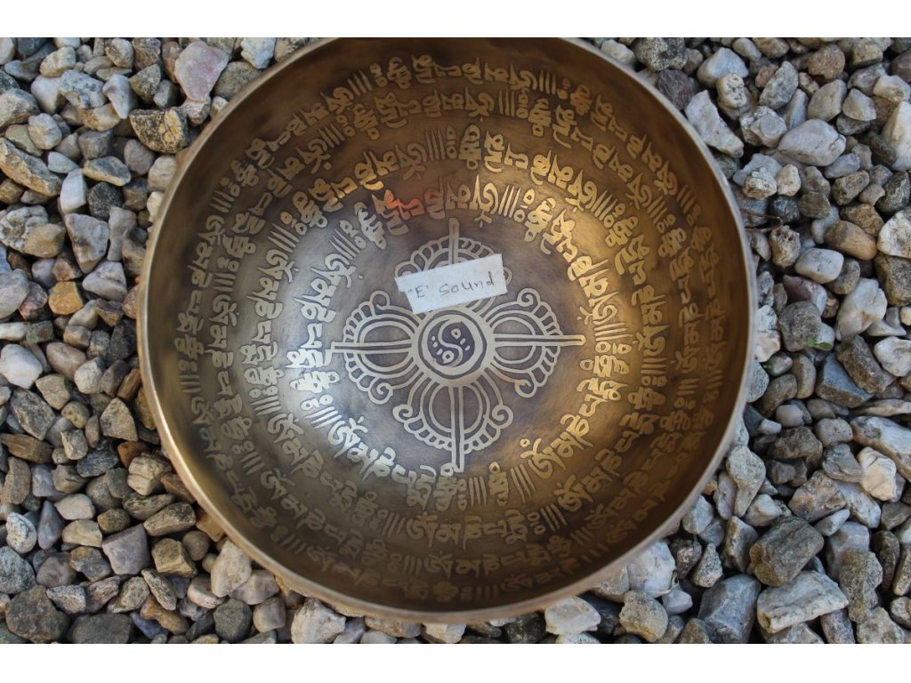Tibetsky misa/Singing Bowl/Klangschalen Om Mani Padma hum Mantra 20cm