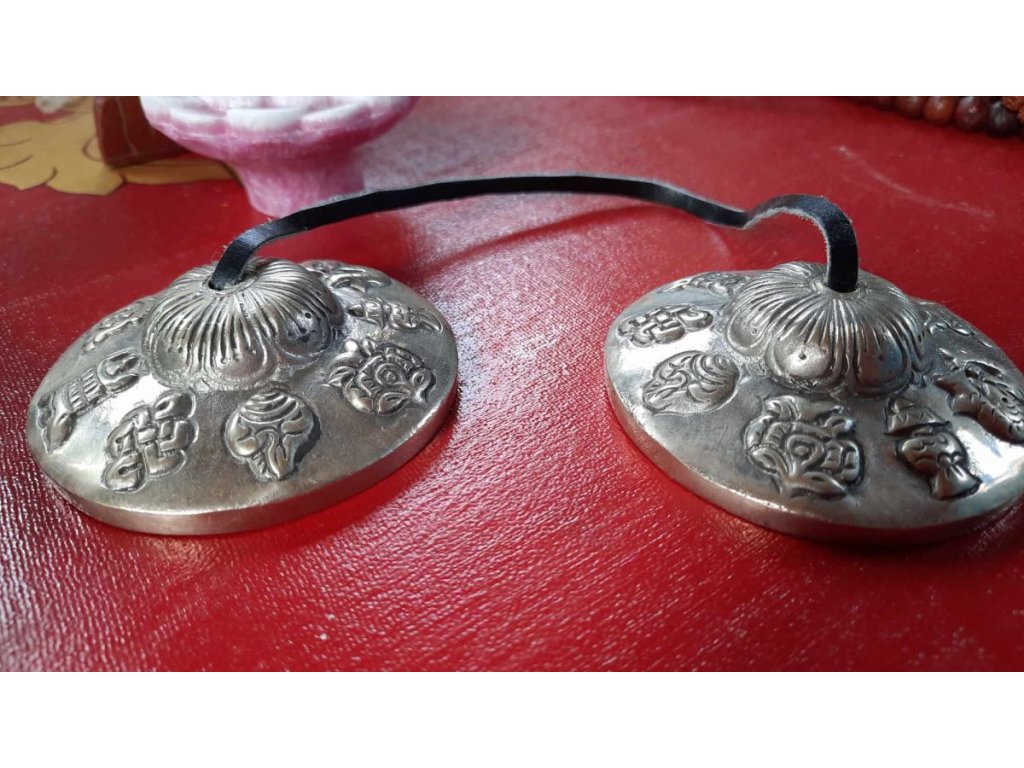 Tingsha /Cimbali 8 Buddistisch Glück simbol 7cm