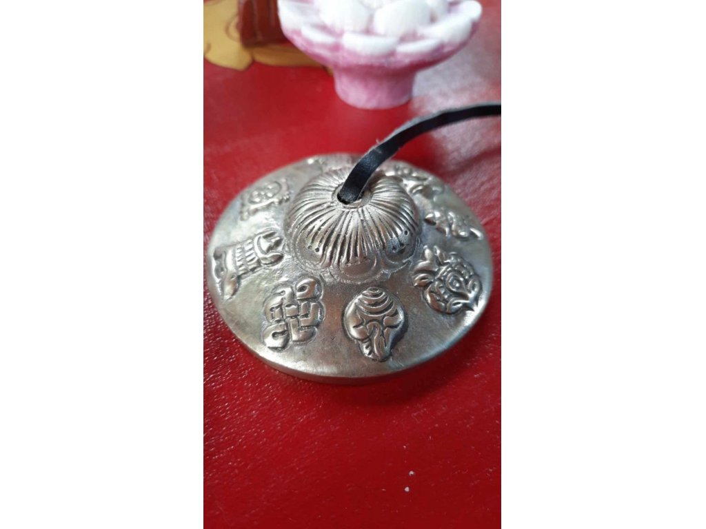 Tingsha /Cimbali 8 auspicious symbol 7cm